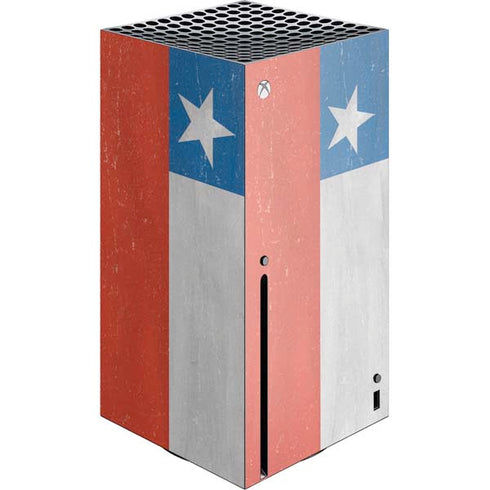Chile Flag Distressed Xbox Series X Console Skin